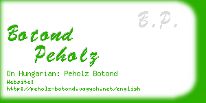 botond peholz business card